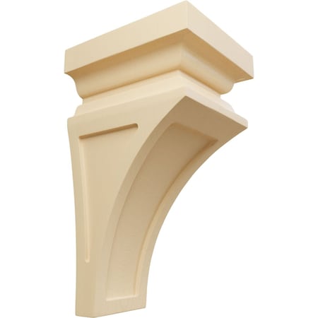 Ekena Millwork 5"W x 5 3/4"D x 10"H Medium Nevio Wood Corbel, Maple CORW05X05X10NEMA
